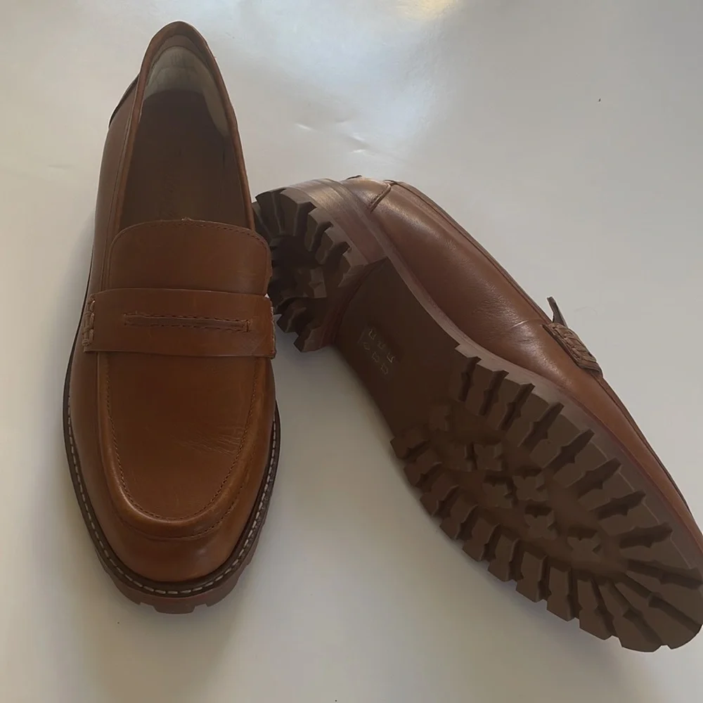 MADEWELL Corinne leather loafer lug sole Almost New Gorgeous! 9 - Picture 8 of 13